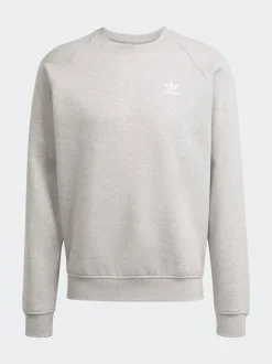 adidas Originals Grey Trefoil Essentials Crew Sweatshirt