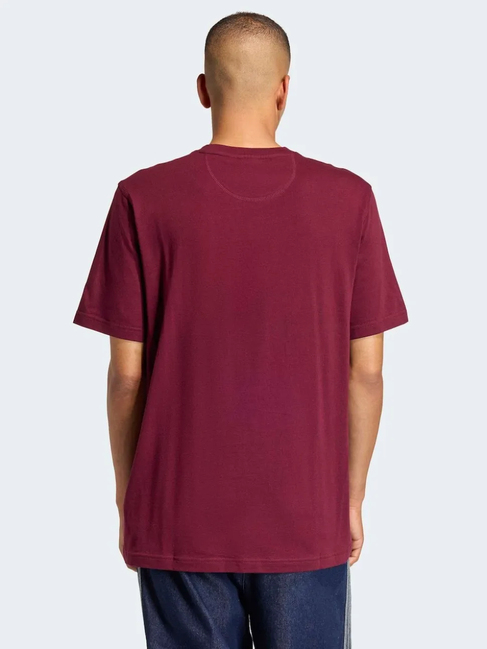adidas Originals Maroon Red Essential Loose Short Sleeves T-Shirt