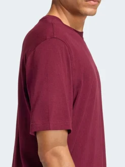 adidas Originals Maroon Red Essential Loose Short Sleeves T-Shirt