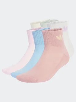 adidas Originals Pink 6 Pack Ankle Socks