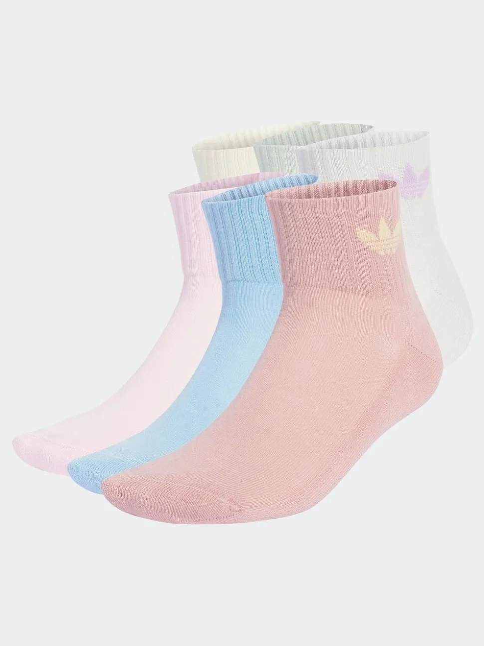adidas Originals Pink 6 Pack Ankle Socks