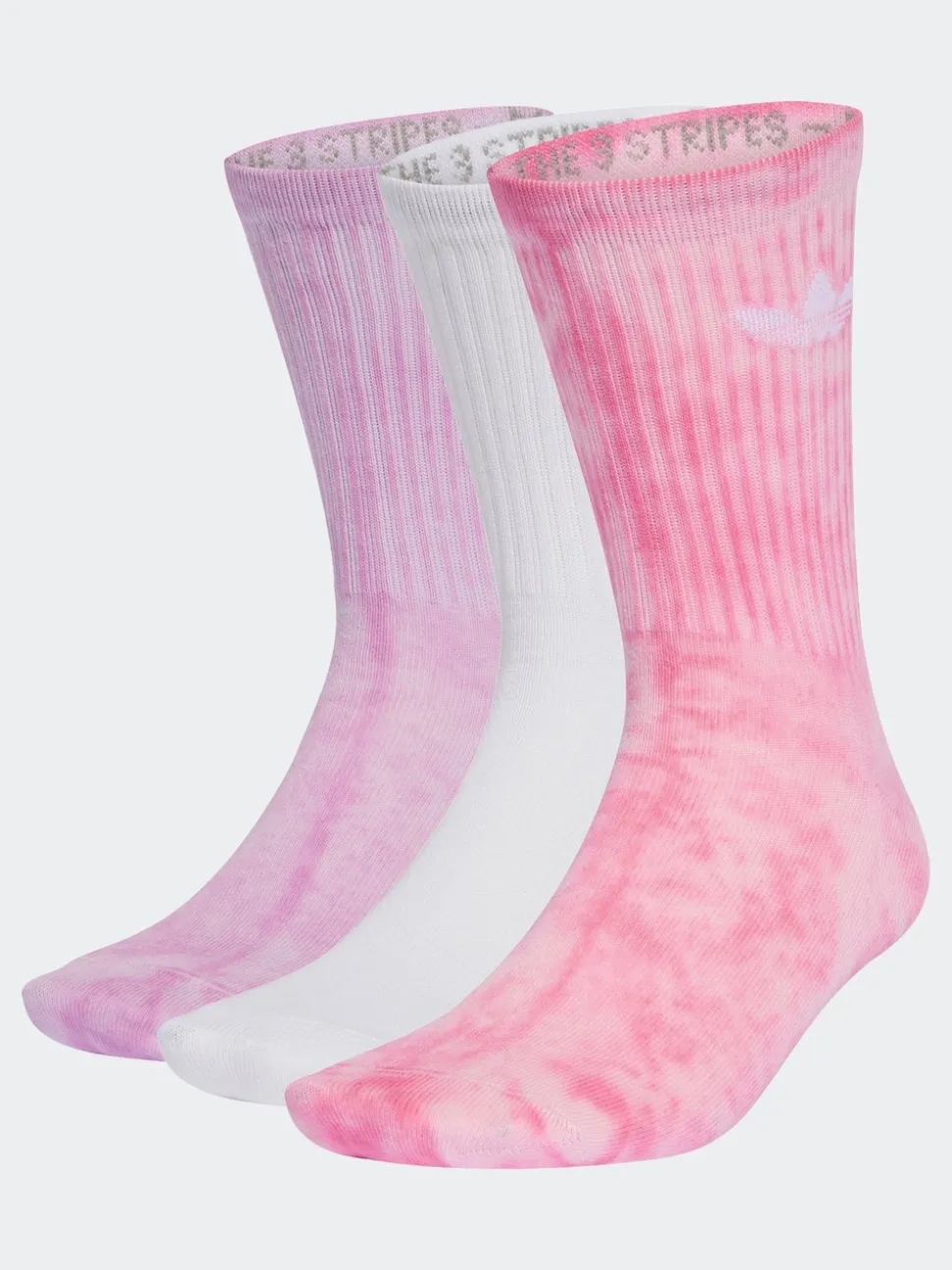 adidas Originals Pink Tie Dye Crew Socks 3 Pack