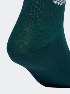 adidas Originals Red Crew 3-Stripes Crew Socks 3 Pairs