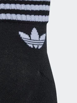 adidas Originals White Chrome Ankle 3-Stripes Crew Socks 3 Pairs