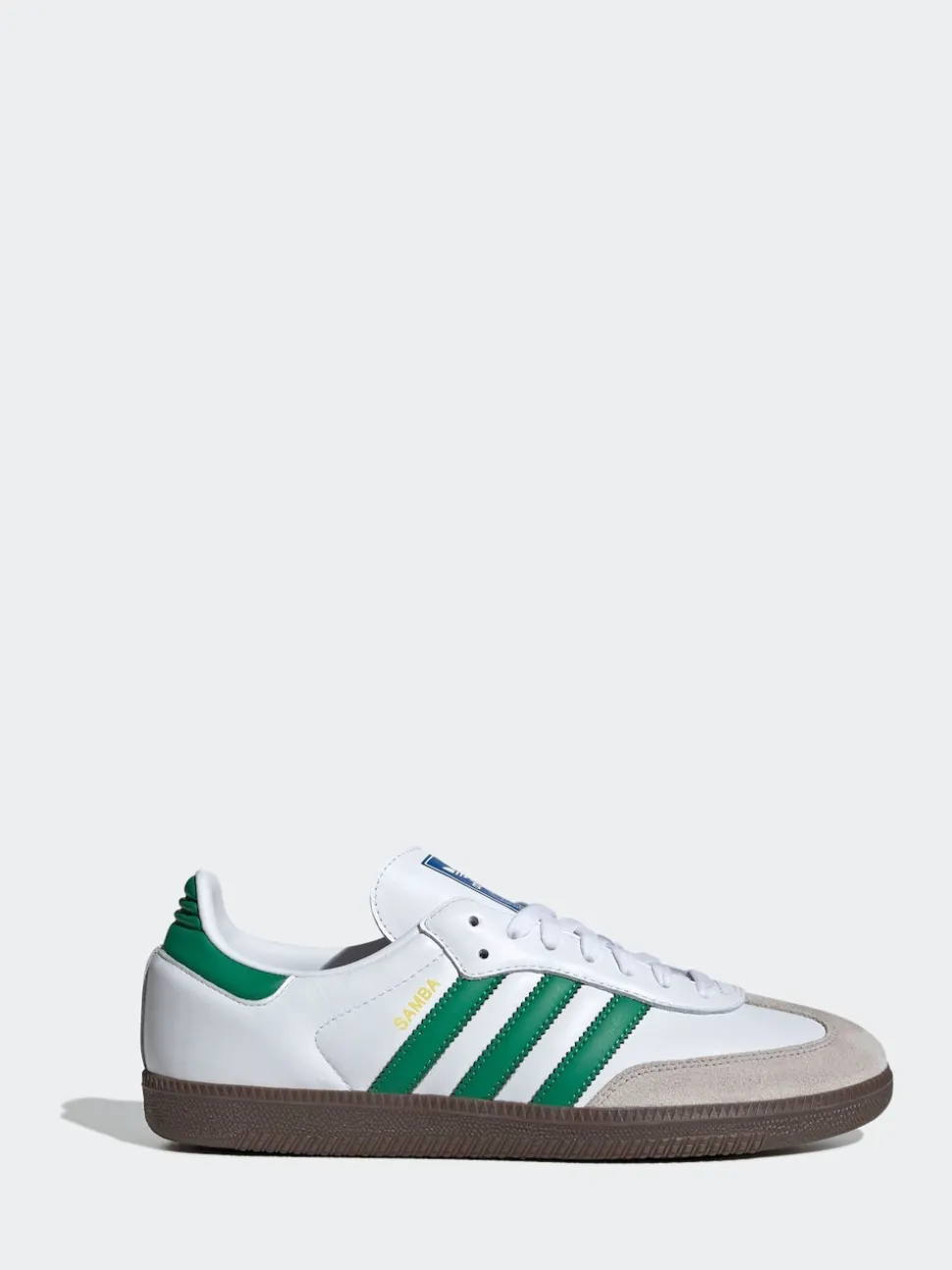adidas Originals White/Green Samba Trainers