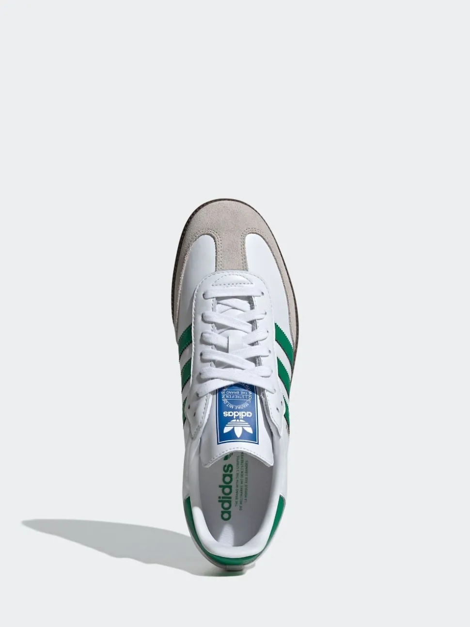 adidas Originals White/Green Samba Trainers
