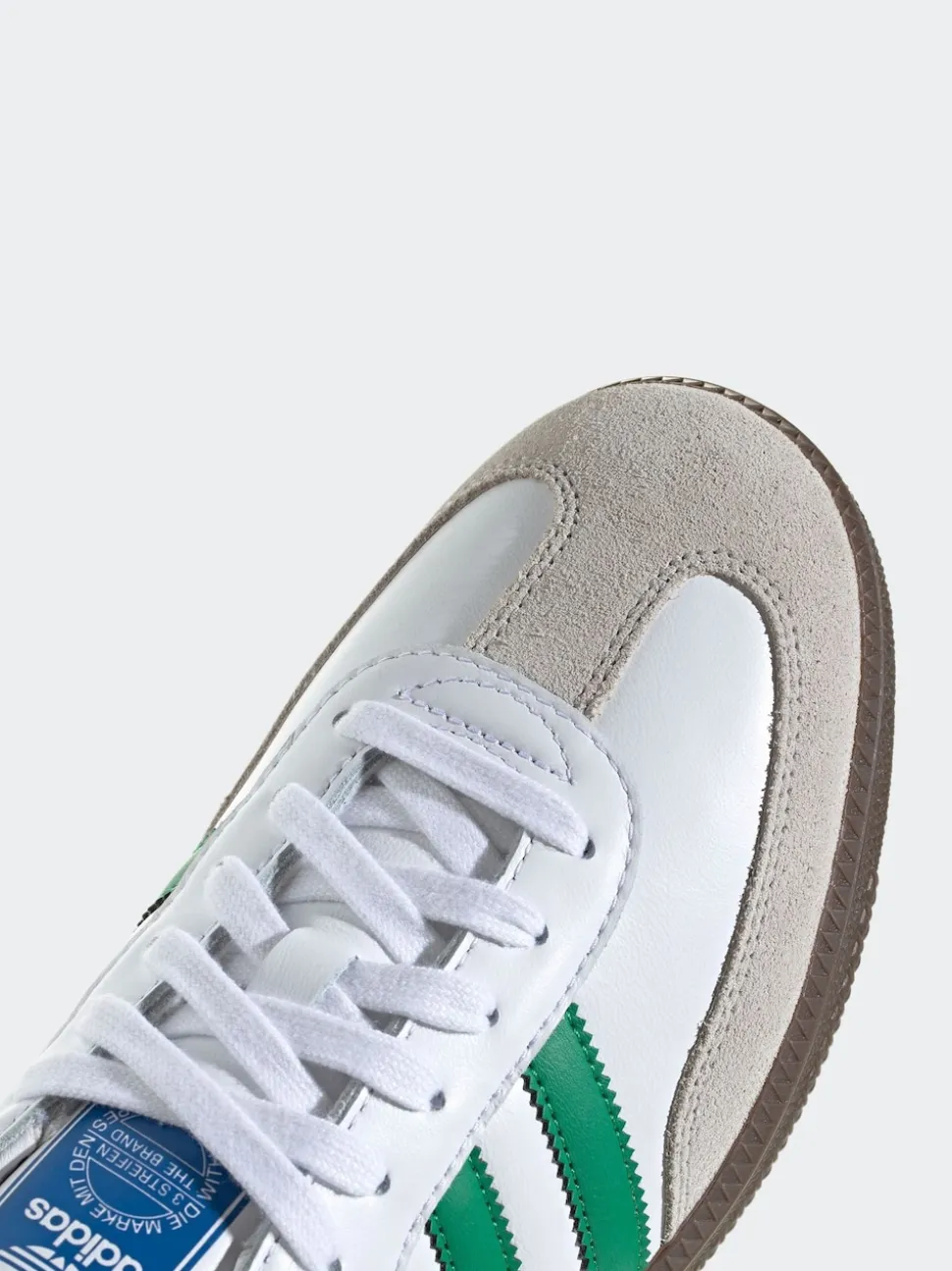 adidas Originals White/Green Samba Trainers