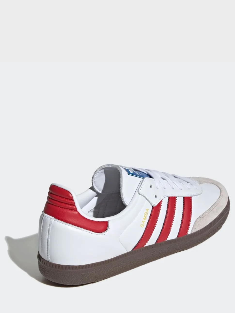 adidas Originals White/Red Samba Trainers