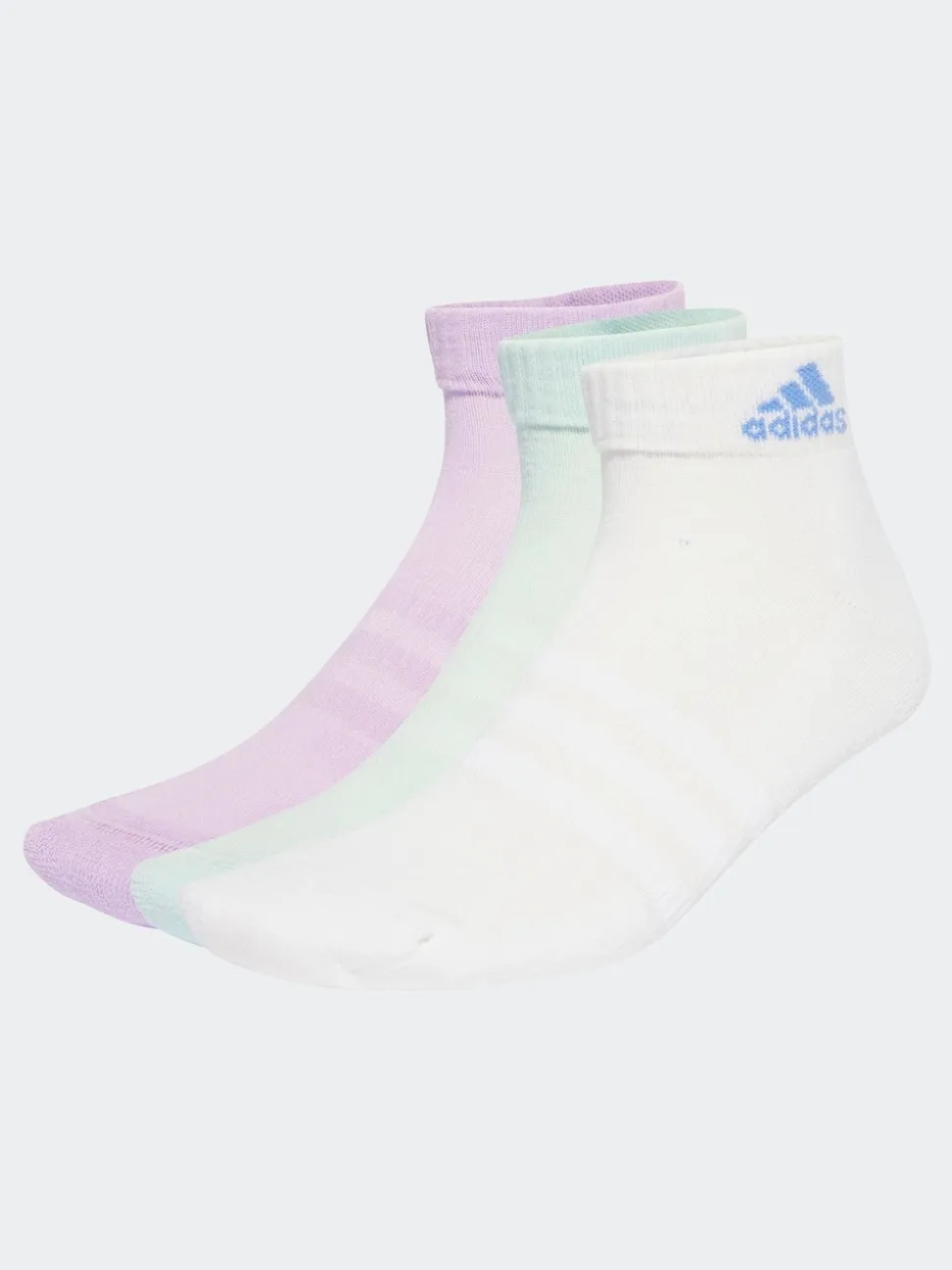 adidas Purple Cushioned Sportswear Ankle Socks 3 Pack