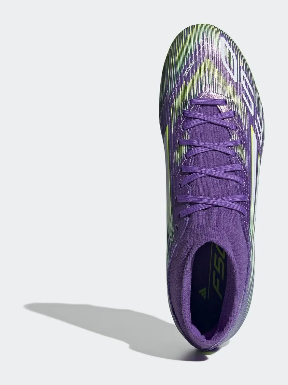 adidas Purple/White Adult F50 League Mid Firm Ground Boots