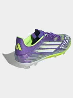 adidas Purple/White Adult F50 League Firm/Multi Ground Boots