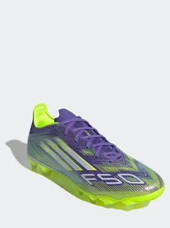 adidas Purple/White Adult F50 Pro Ground Boots