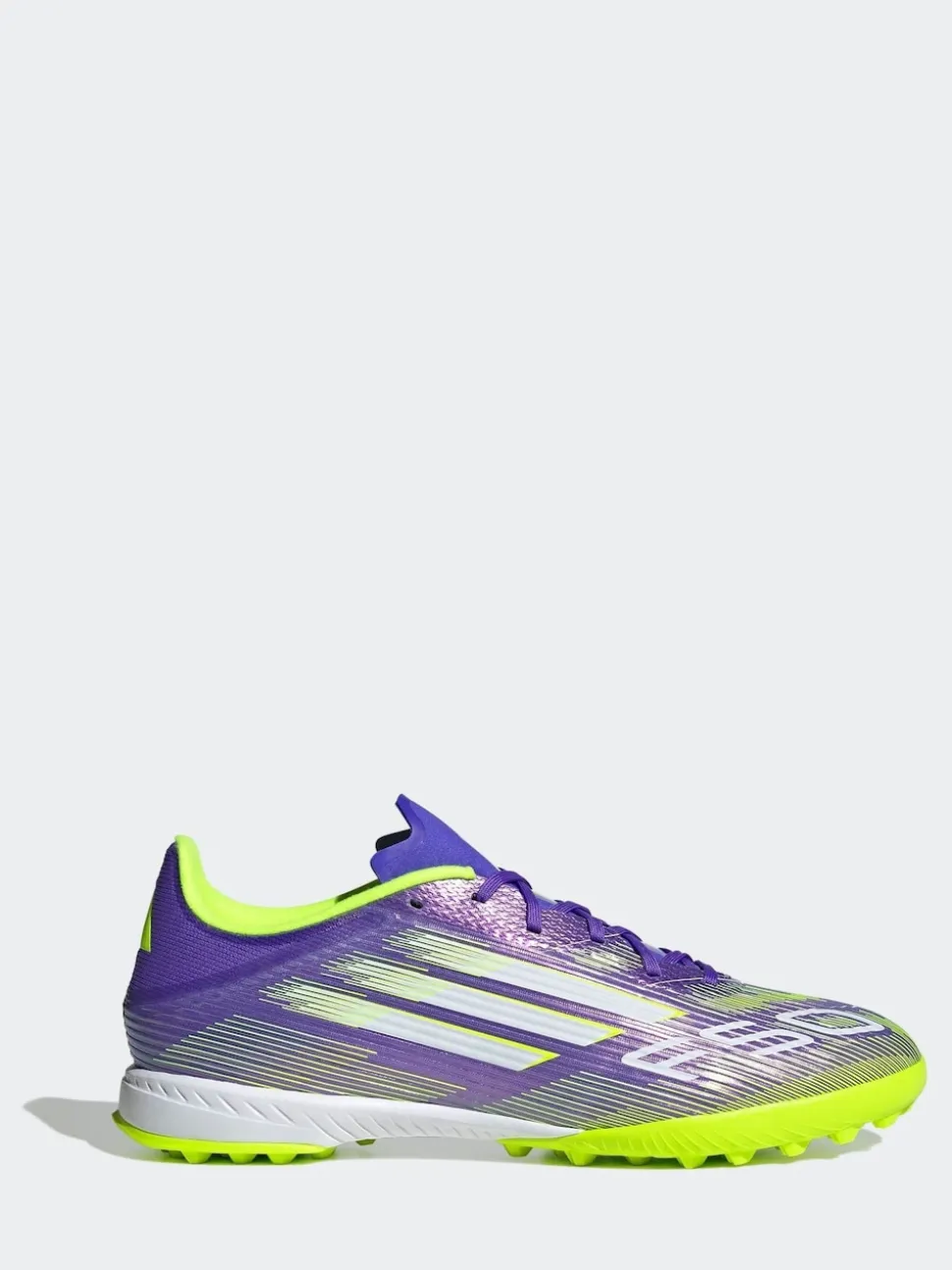 adidas Purple/White Adult F50 League Turf Boots
