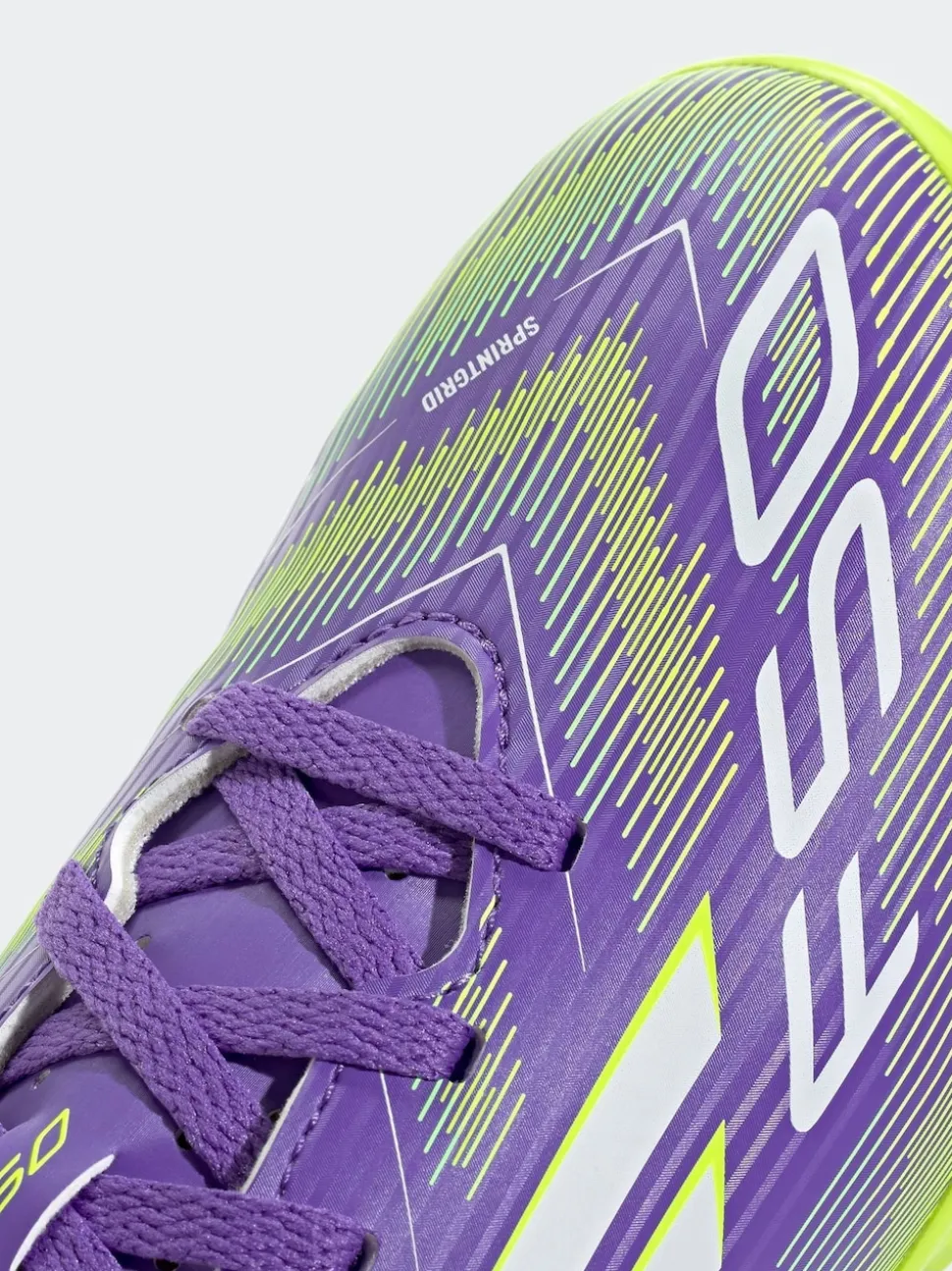 adidas Purple/White Kids F50 Club Turf Boots