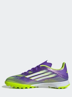 adidas Purple/White Kids F50 League Turf Boots