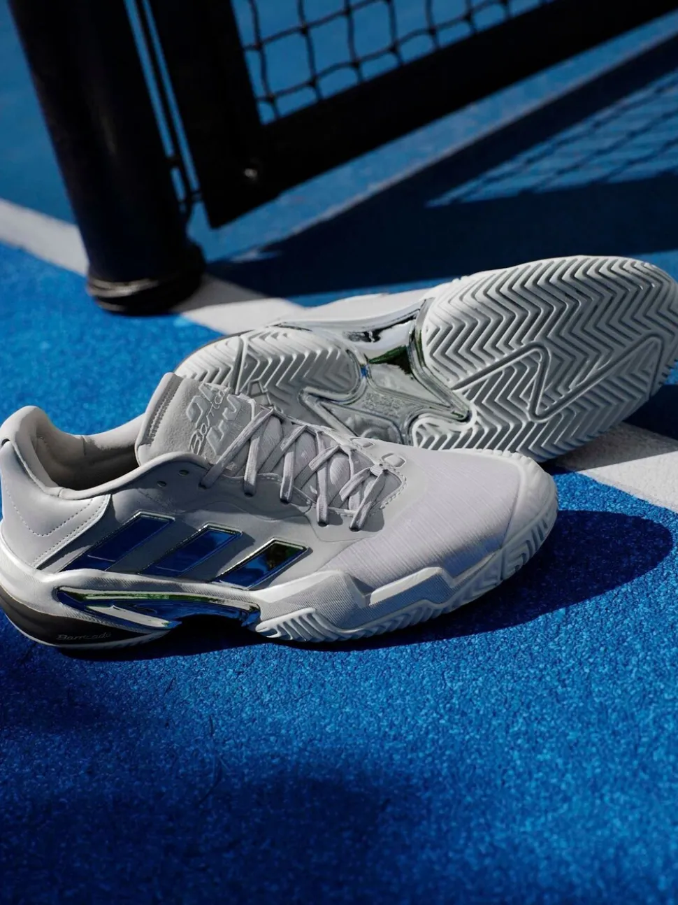 adidas Silver Barricade 13 Edition Tennis Shoes