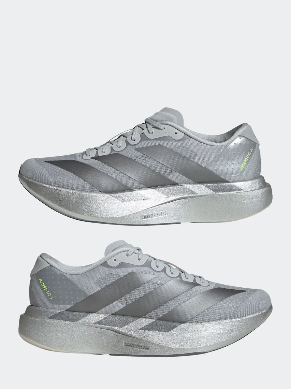 adidas Silver (Metal) Adizero EVO SL Trainers