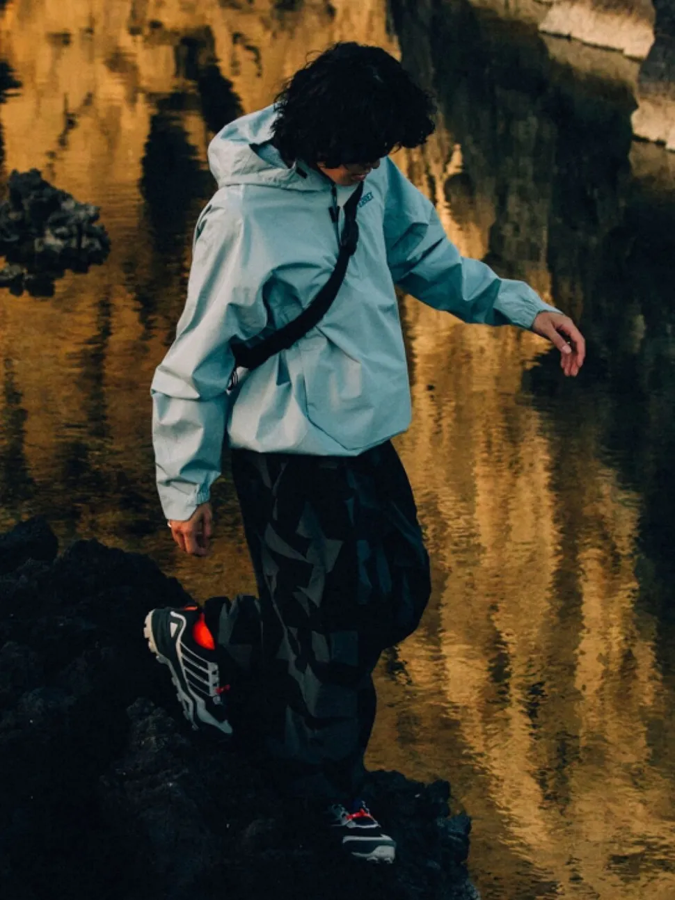 adidas Terrex Black Xploric Cargo Printed Joggers