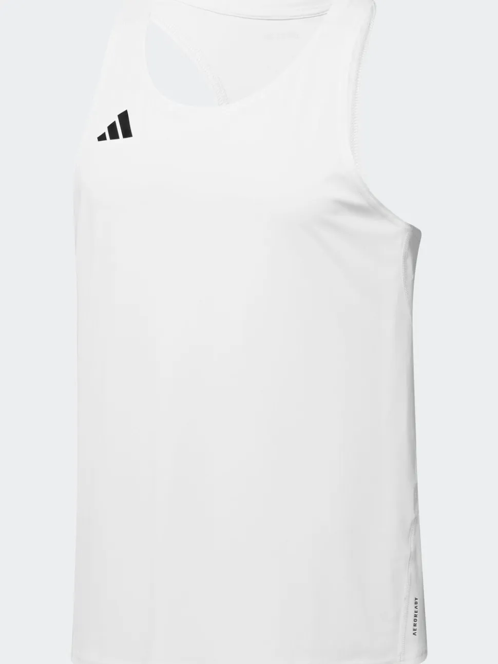 adidas White Adizero Essentials Running Tank Top