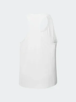 adidas White Adizero Essentials Running Tank Top