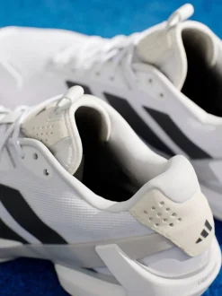 adidas White Adizero Ubersonic 5 Tennis Shoes