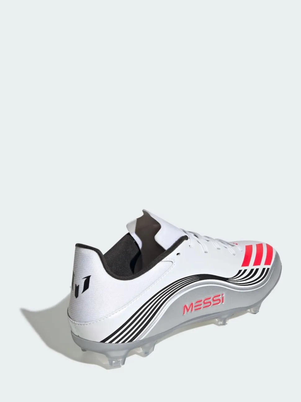 adidas White F50 Messi League Firm/Multi-Ground Boots