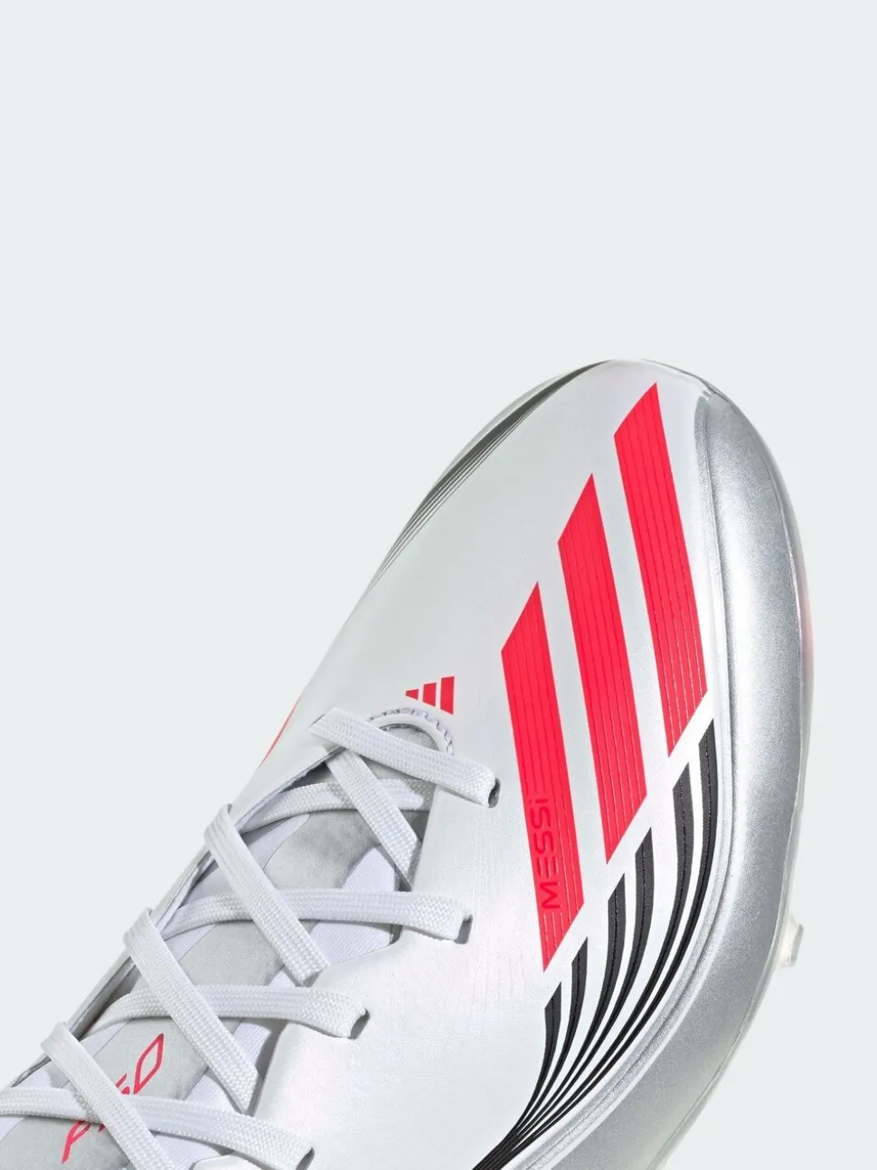 adidas White F50 Messi League Firm/Multi-Ground Boots