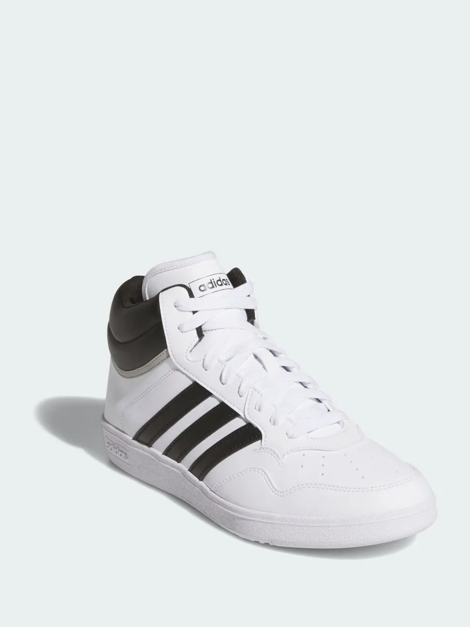 adidas White Hoops 4.0 Mid Shoes
