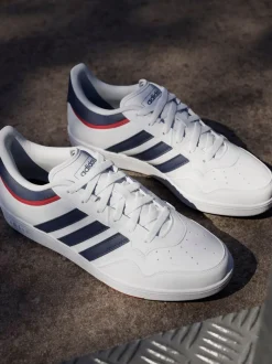 adidas White Hoops 4.0 Shoes