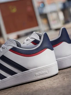 adidas White Hoops 4.0 Shoes