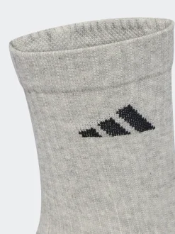 adidas White Logo Crew Socks 6 Pack