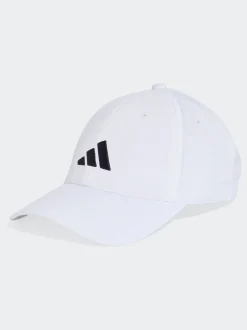 adidas White New Logo Embroidered Baseball Cap