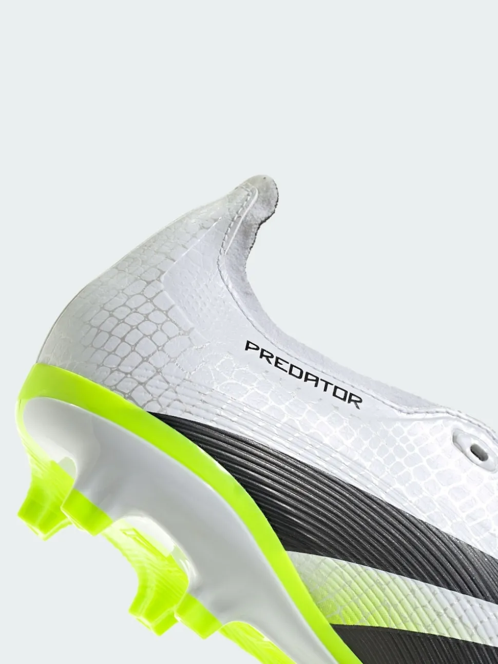 adidas White Predator League Fold-Over Tongue Firm/Multi-Ground Boots