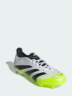 adidas White Predator League Firm/Multi-Ground Boots