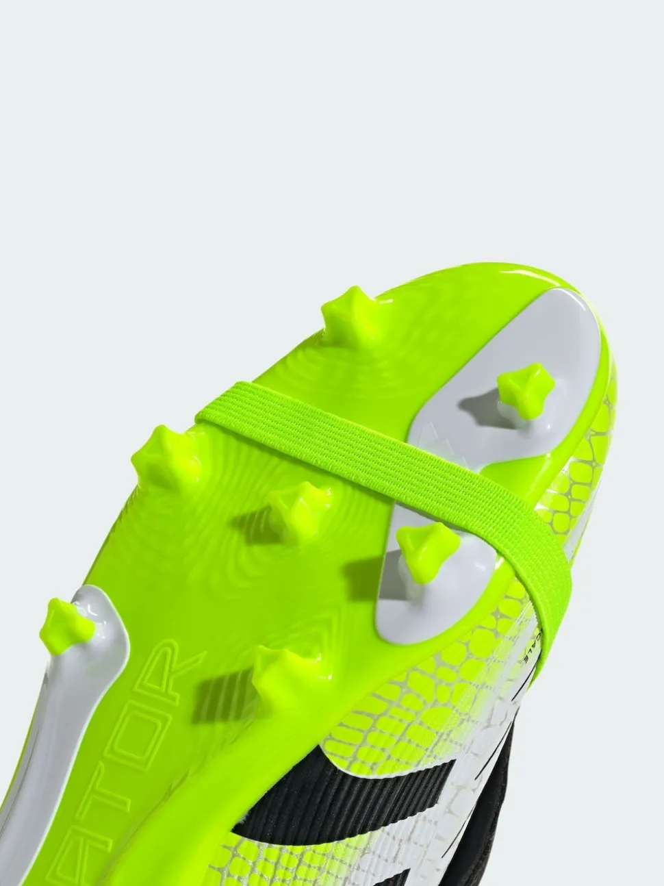 adidas White Predator League Fold Over Tongue Firm Multi-Ground Boots