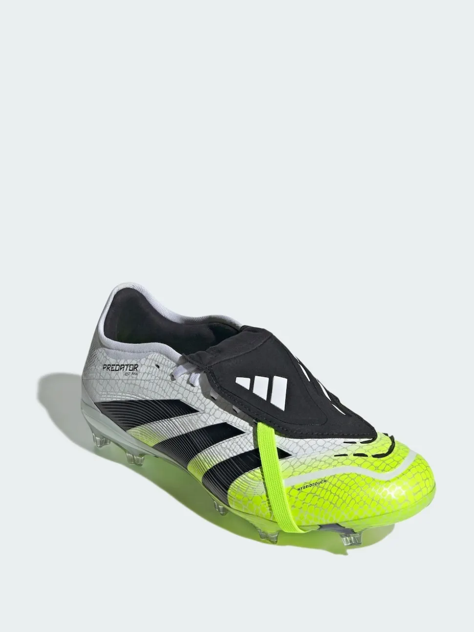 adidas White Predator Pro Fold-Over Tongue Firm Ground Boots