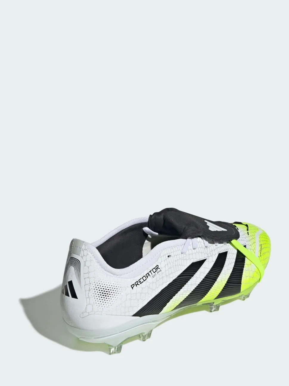 adidas White Predator Pro Fold-Over Tongue Firm Ground Boots