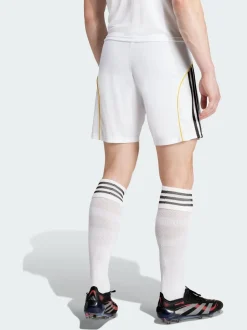 adidas White Real Madrid 25/26 Home Shorts