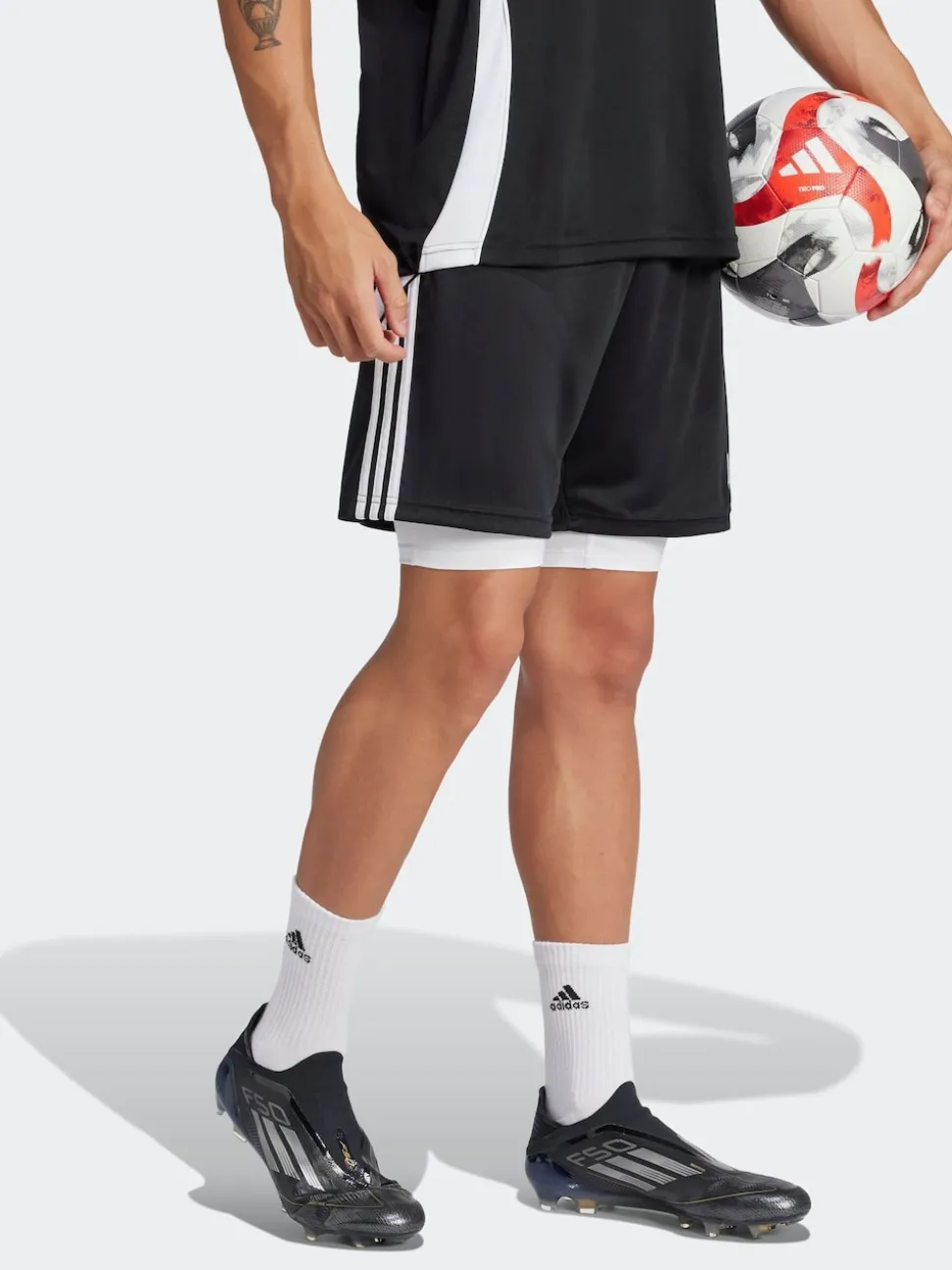 adidas White Techfit Short Base Layers