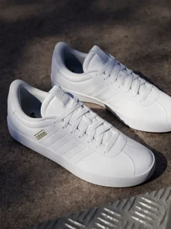 adidas White VL Court 3.0 Trainers