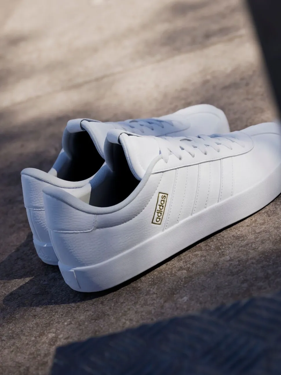 adidas White VL Court 3.0 Trainers