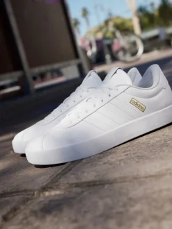 adidas White VL Court 3.0 Trainers