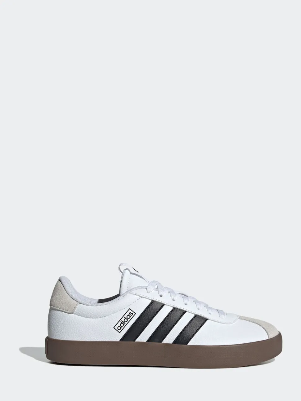 adidas White/Black VL Court Trainers