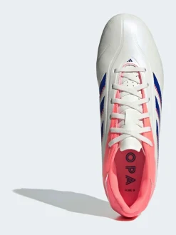 adidas White/Blue Adult Copa Pure 3 Club Firm/Multi Ground Boots