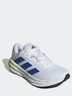 adidas White/Blue Galaxy 7 Running Trainers