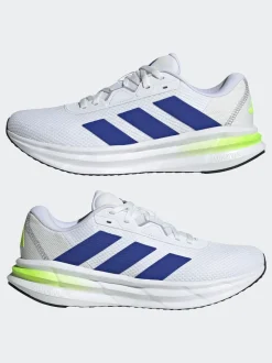 adidas White/Blue Galaxy 7 Running Trainers