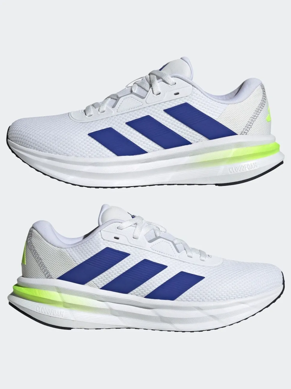 adidas White/Blue Galaxy 7 Running Trainers