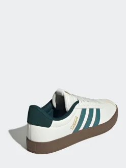 adidas White/Green VL Court Trainers