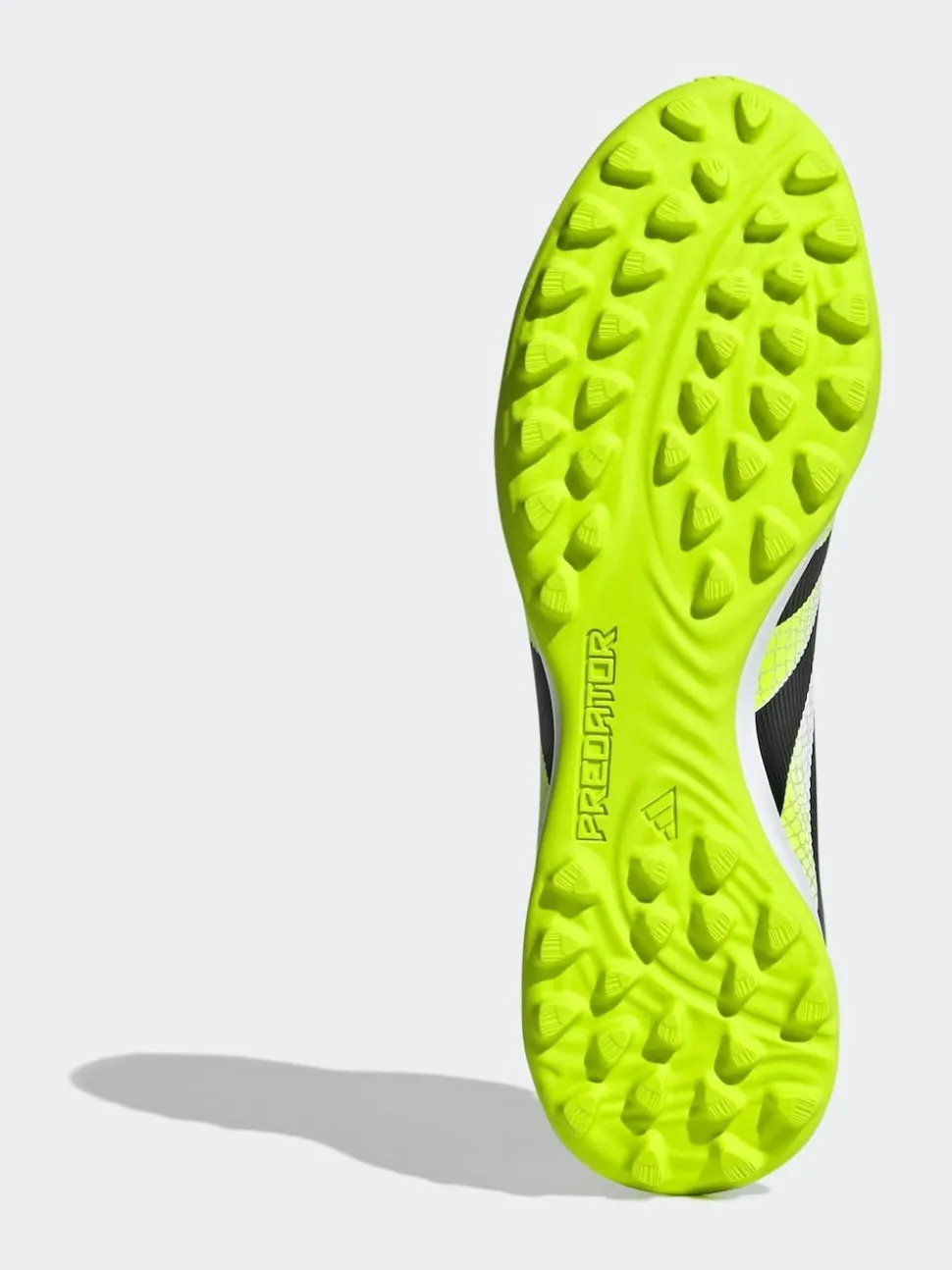adidas White/Lemon Adult Predator League Fold-Over Tongue Turf Boots