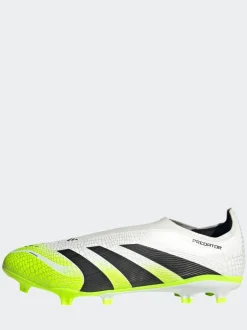 adidas White/Lemon Adult Predator League Laceless Firm/Multi Ground Boots